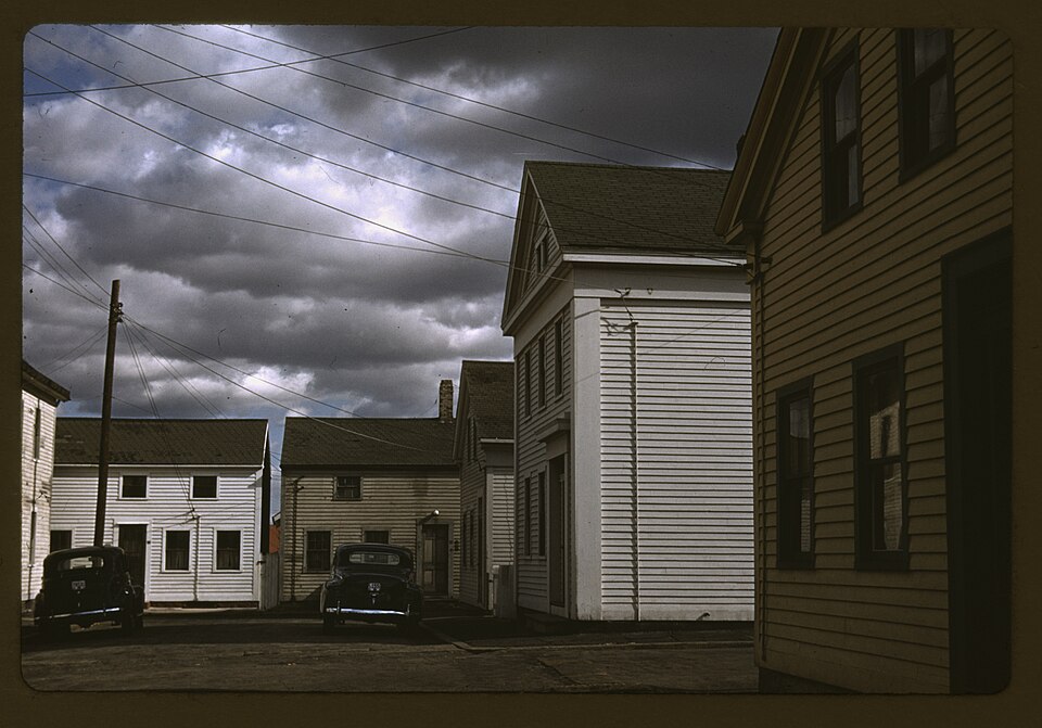 Square with old houses