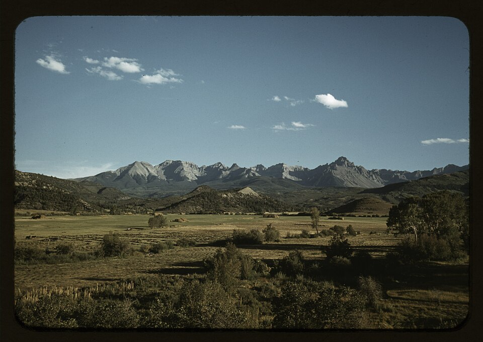 Farmland below Mt. Sneffels