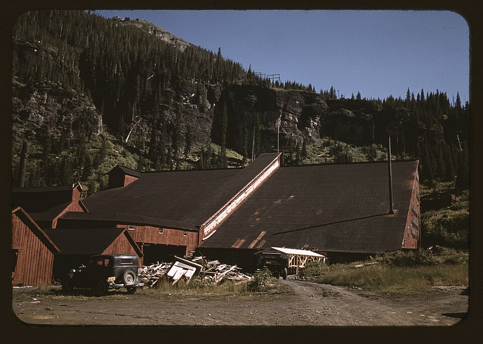 Mill at the Camp Bird Mine