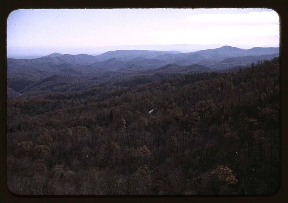 Mountains along the Skyline Drive